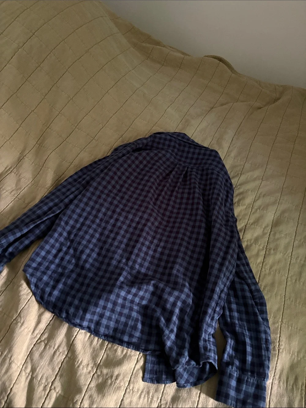 Everlane plaid button-down in blue check - Picture 3 of 3